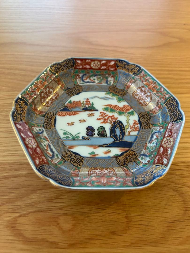 ロマンシング佐賀 色絵山水 有田焼 取り皿 5個セット 新品 ロマサガ