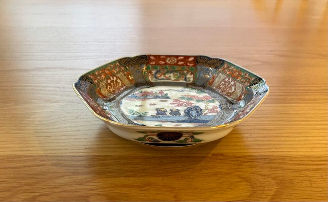 ロマンシング佐賀 色絵山水 有田焼 取り皿 5個セット 新品 ロマサガ