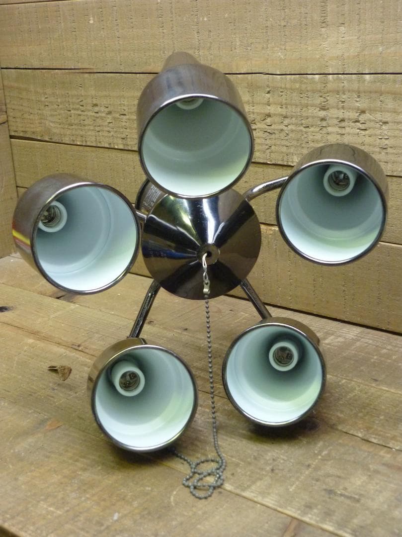 中古 ５灯フレキシブルアームシーリングライト 口金E17 大光電機 2010年製