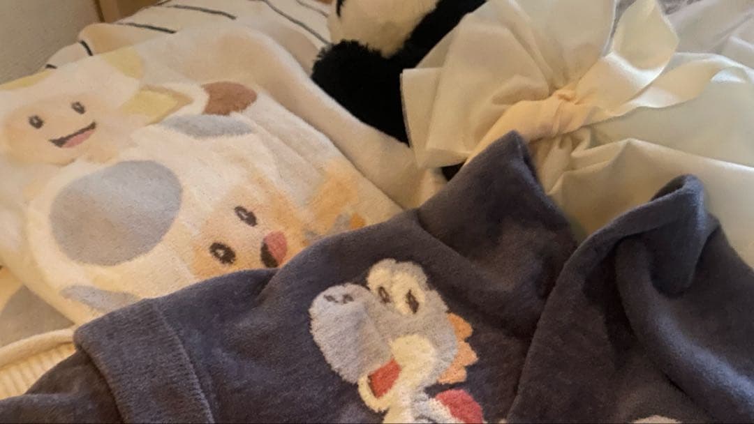 【美品】ジェラートピケ ブランケット　キノピオ