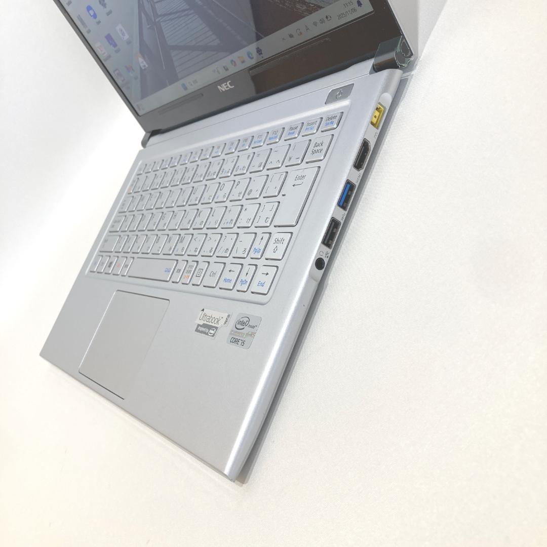 初心者✨快速・カメラ・オフィス✨シルバー✨すぐ使えるノートパソコン◇T373-2