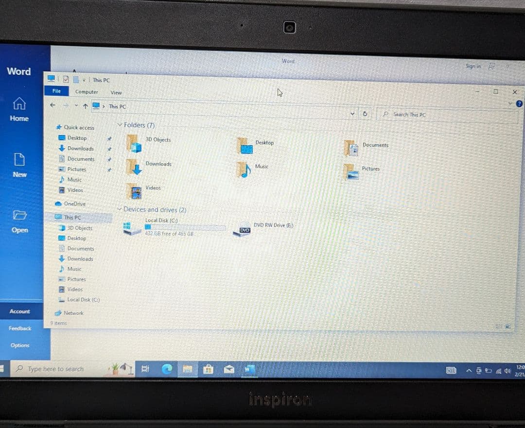Windowsノート本体 Dell Inspiron M421R