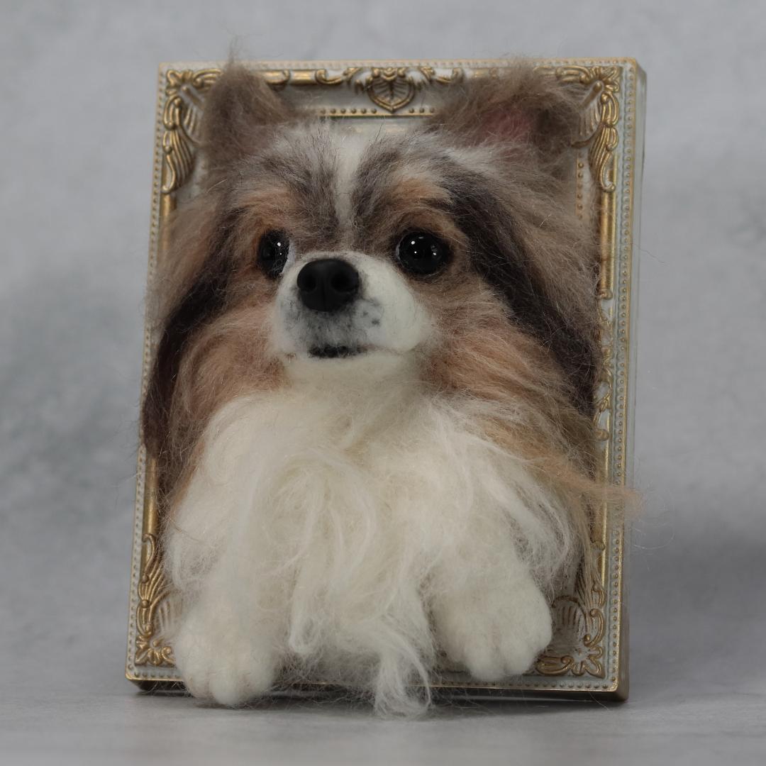 cherryさま専用　羊毛フェルト　犬　チワワ　フレーム　オーダー