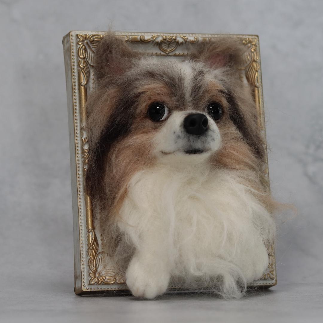cherryさま専用　羊毛フェルト　犬　チワワ　フレーム　オーダー