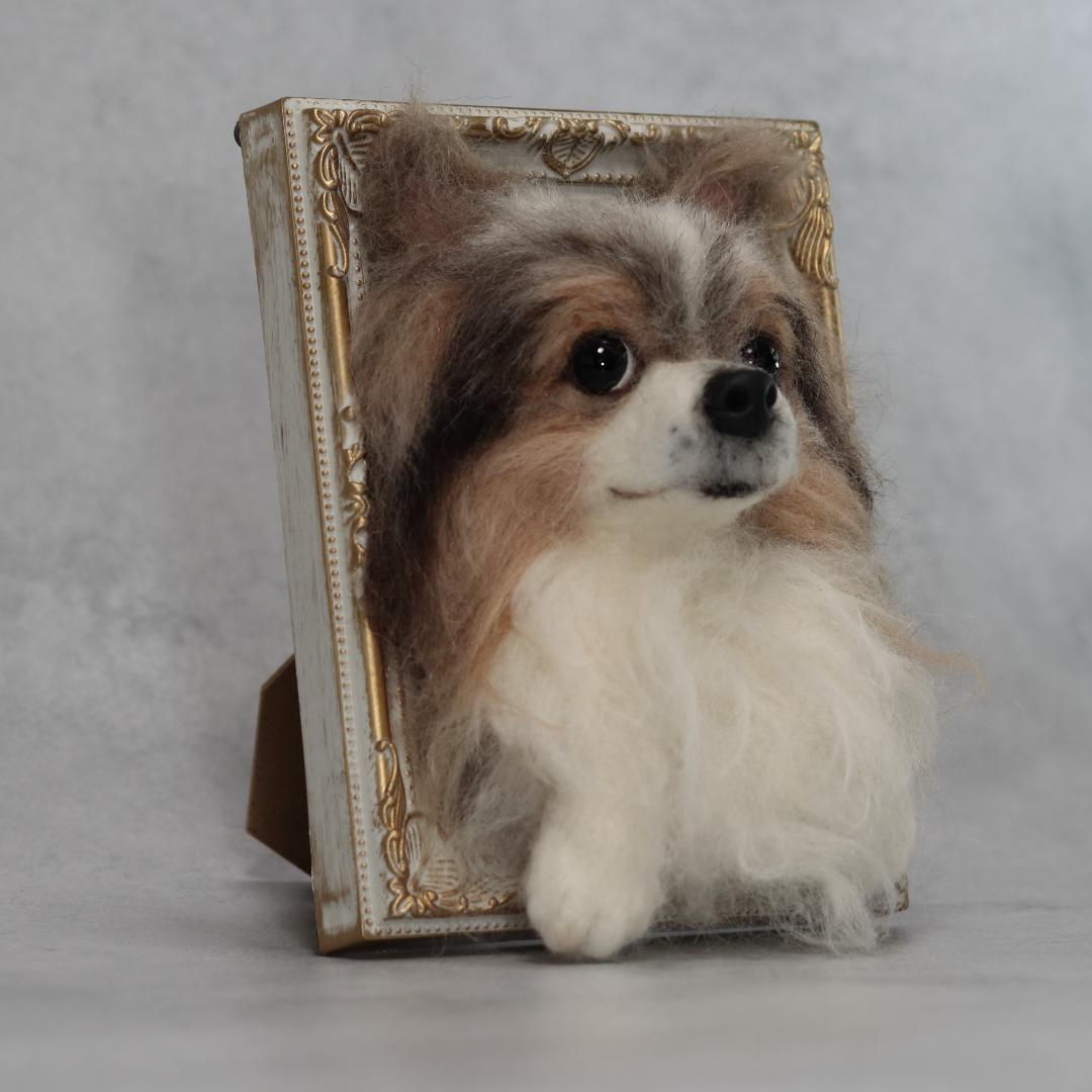 cherryさま専用　羊毛フェルト　犬　チワワ　フレーム　オーダー