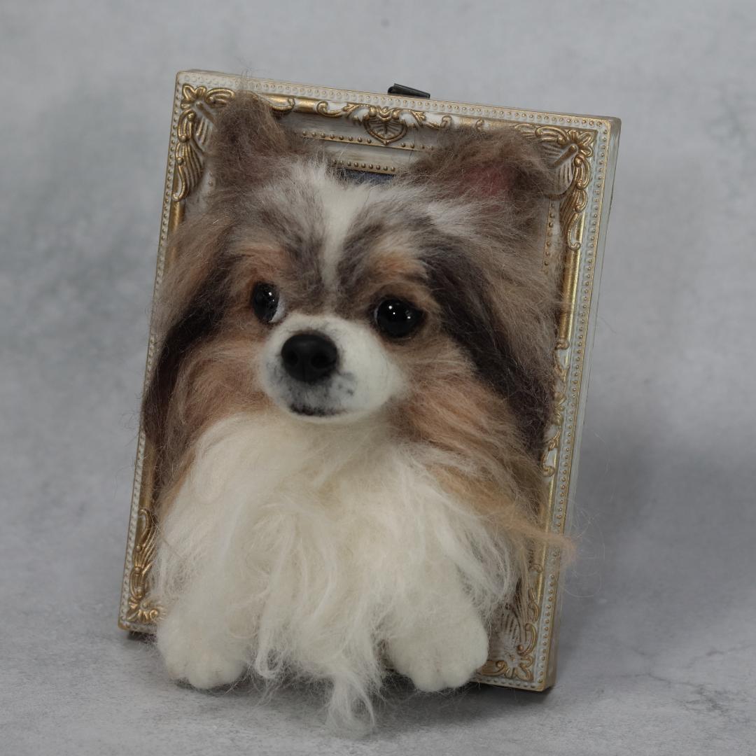 cherryさま専用　羊毛フェルト　犬　チワワ　フレーム　オーダー