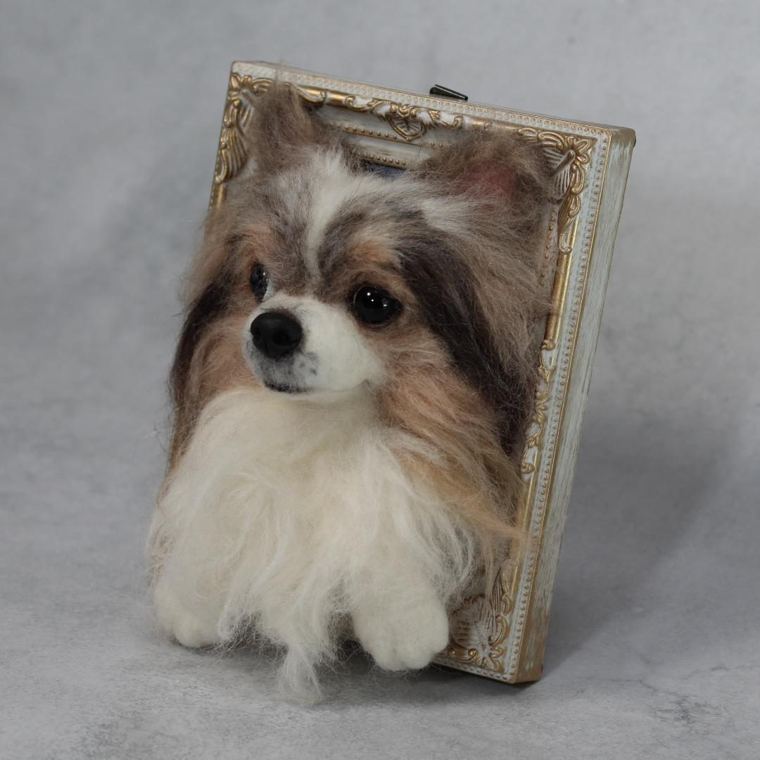 cherryさま専用　羊毛フェルト　犬　チワワ　フレーム　オーダー