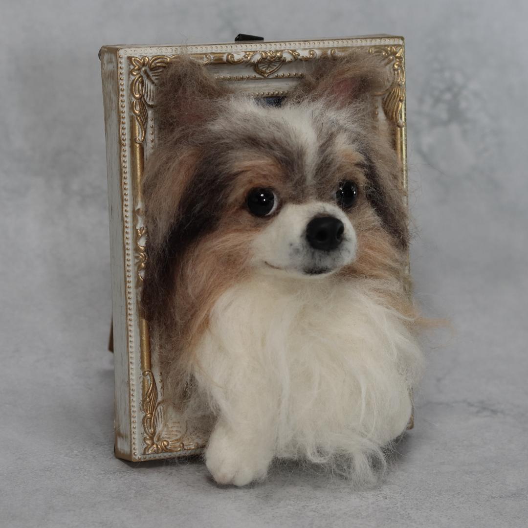 cherryさま専用　羊毛フェルト　犬　チワワ　フレーム　オーダー