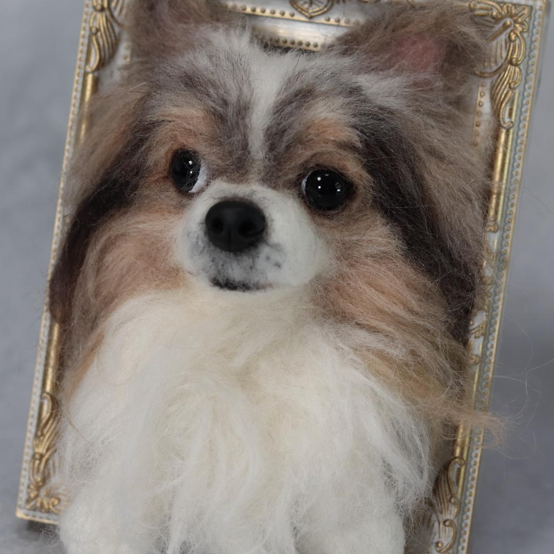 cherryさま専用　羊毛フェルト　犬　チワワ　フレーム　オーダー
