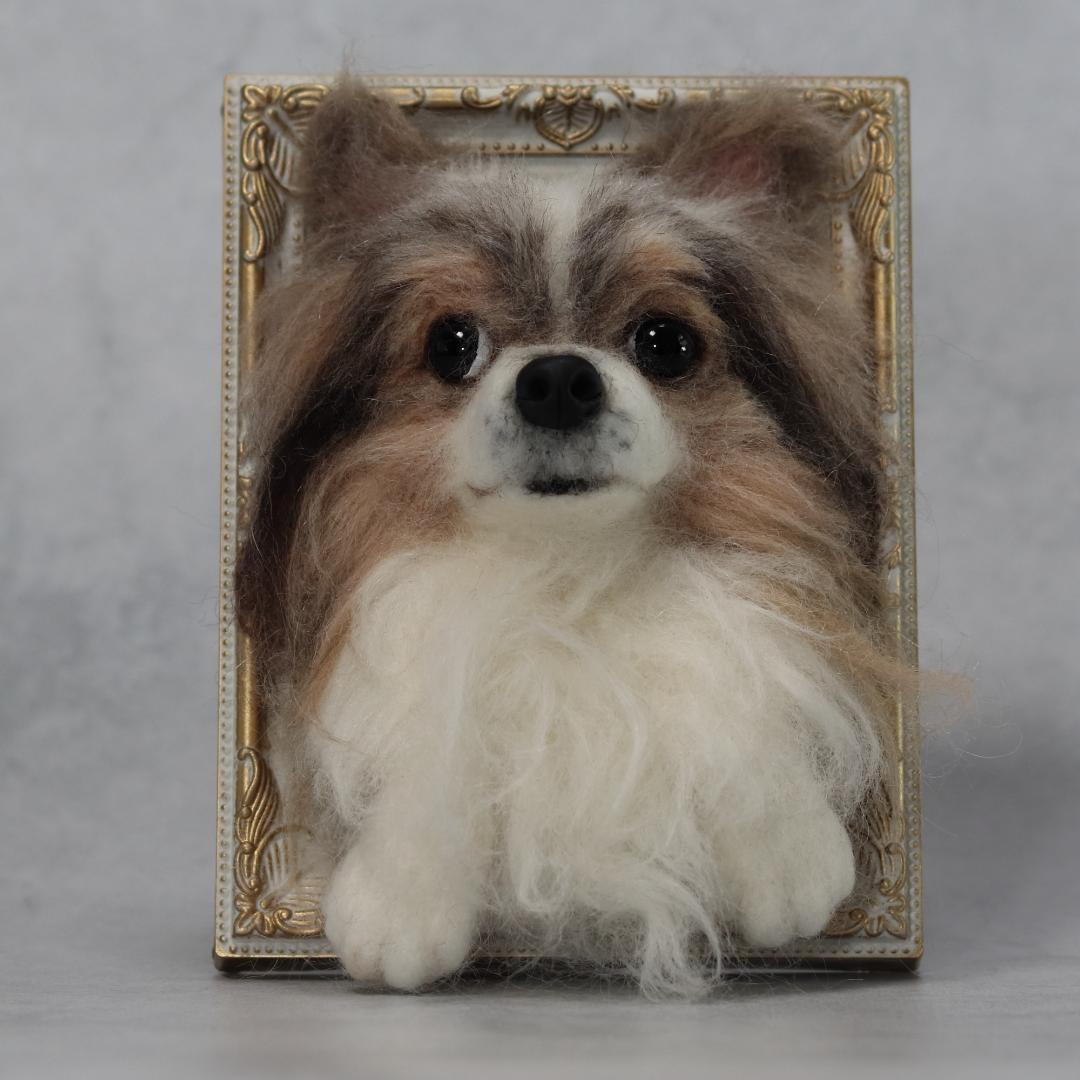cherryさま専用　羊毛フェルト　犬　チワワ　フレーム　オーダー