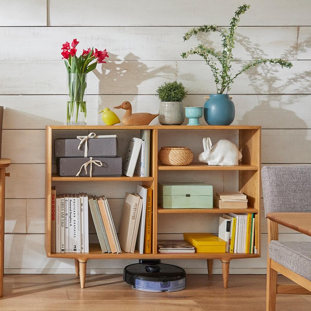 【大塚家具】脚付オープンシェルフ ナラ材 幅120cm