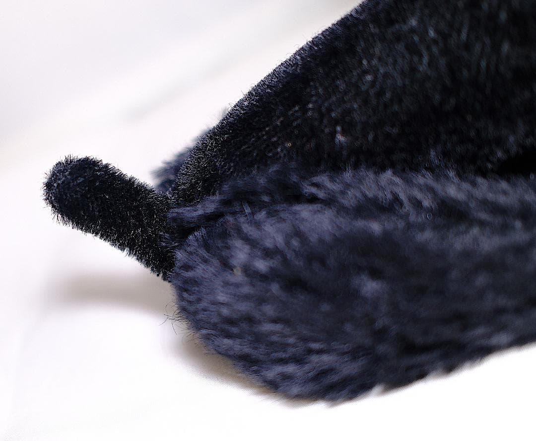 SAFオーストリア製ハンドメイドヴィンテージぬいぐるみ黒犬NERO送料込匿名配送