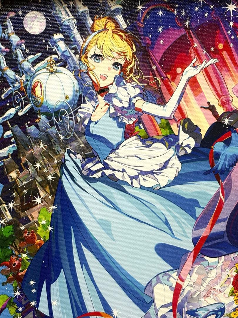 ミカピカゾ ディズニーコレクション　F4キャンバスボード　シンデレラ