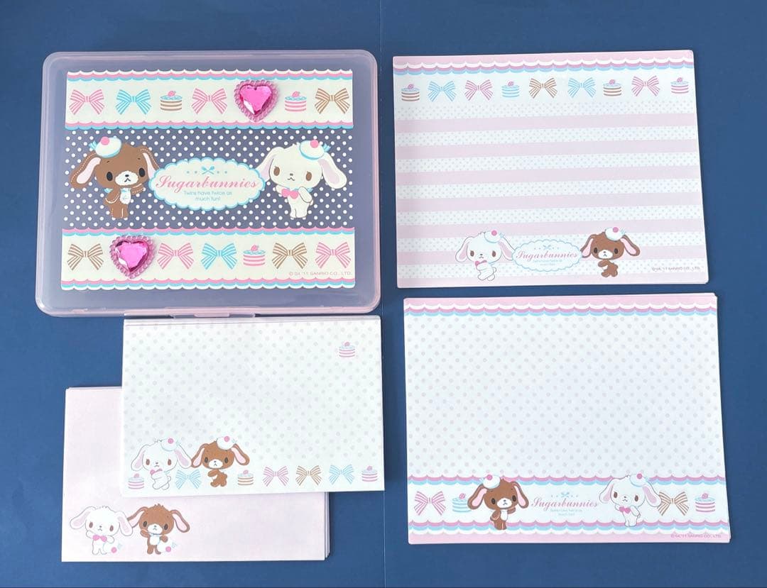 シュガーバニーズ　sugar bunnies ケース付きレターセット　希少　レア