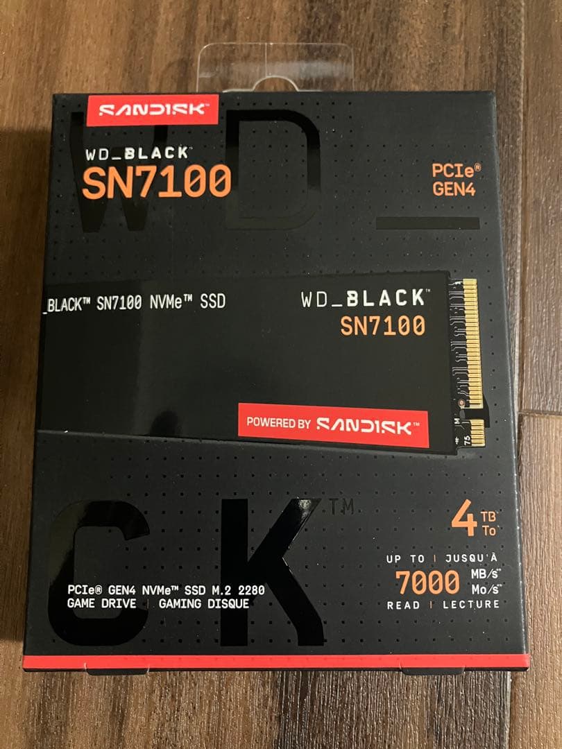 【新品•正規品•納品書付】WD_SN7100 4TB SSD(Gen4)