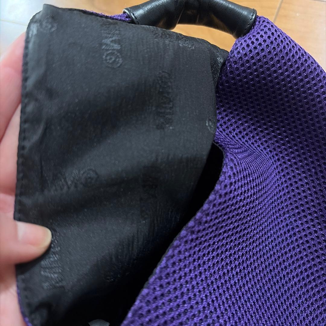 メゾンマルジェラ　ジャパニーズバッグ　メッシュバッグ　紫