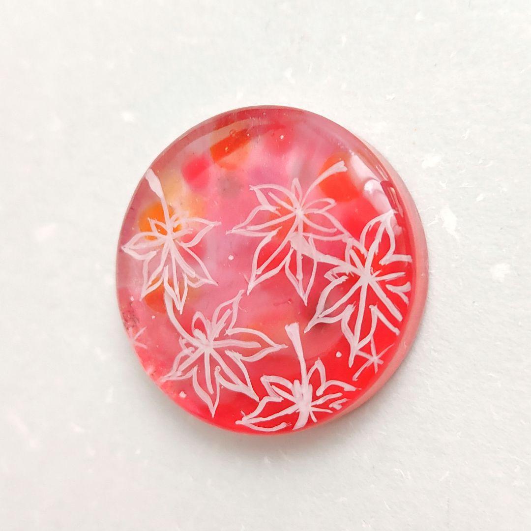 【672】ハンドメイド　レジン　ヘアゴム　ポニーフック　手描き