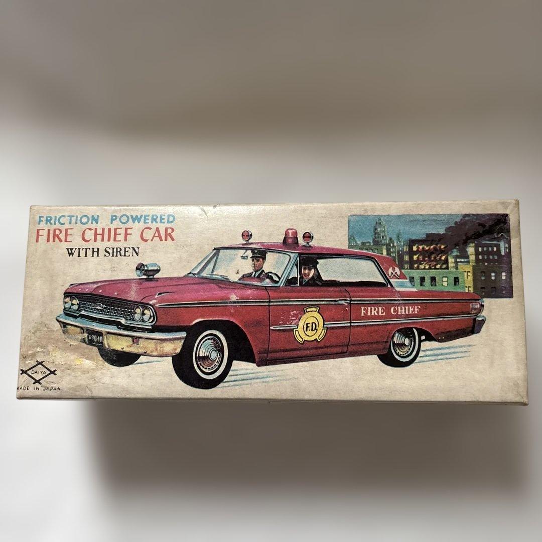 【年代物】DAIYA製　FIRE CHIEF CAR ブリキ製