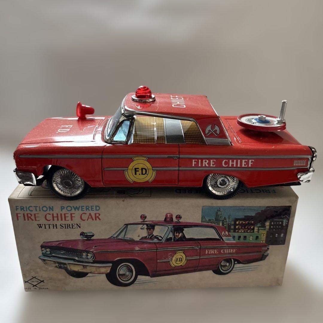 【年代物】DAIYA製　FIRE CHIEF CAR ブリキ製