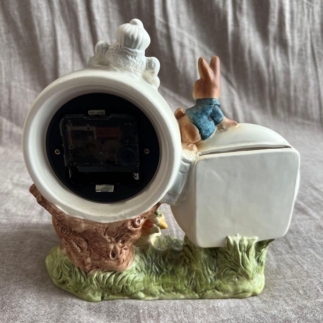 BelArt COLLECTION 置き時計 フォトフレーム付き 陶器製 稼働品