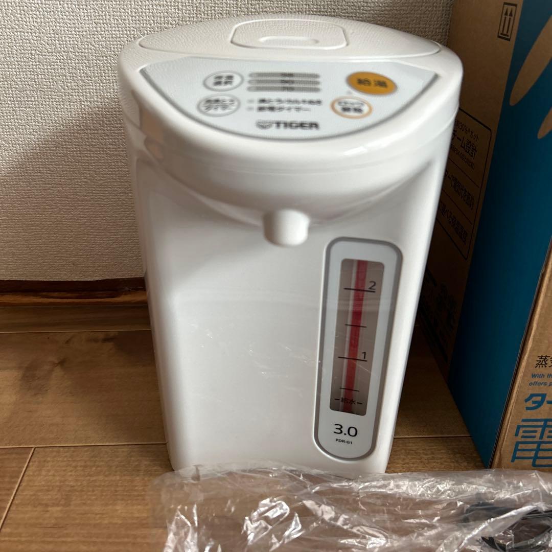 TIGER 電気ポット 3.0L ホワイト