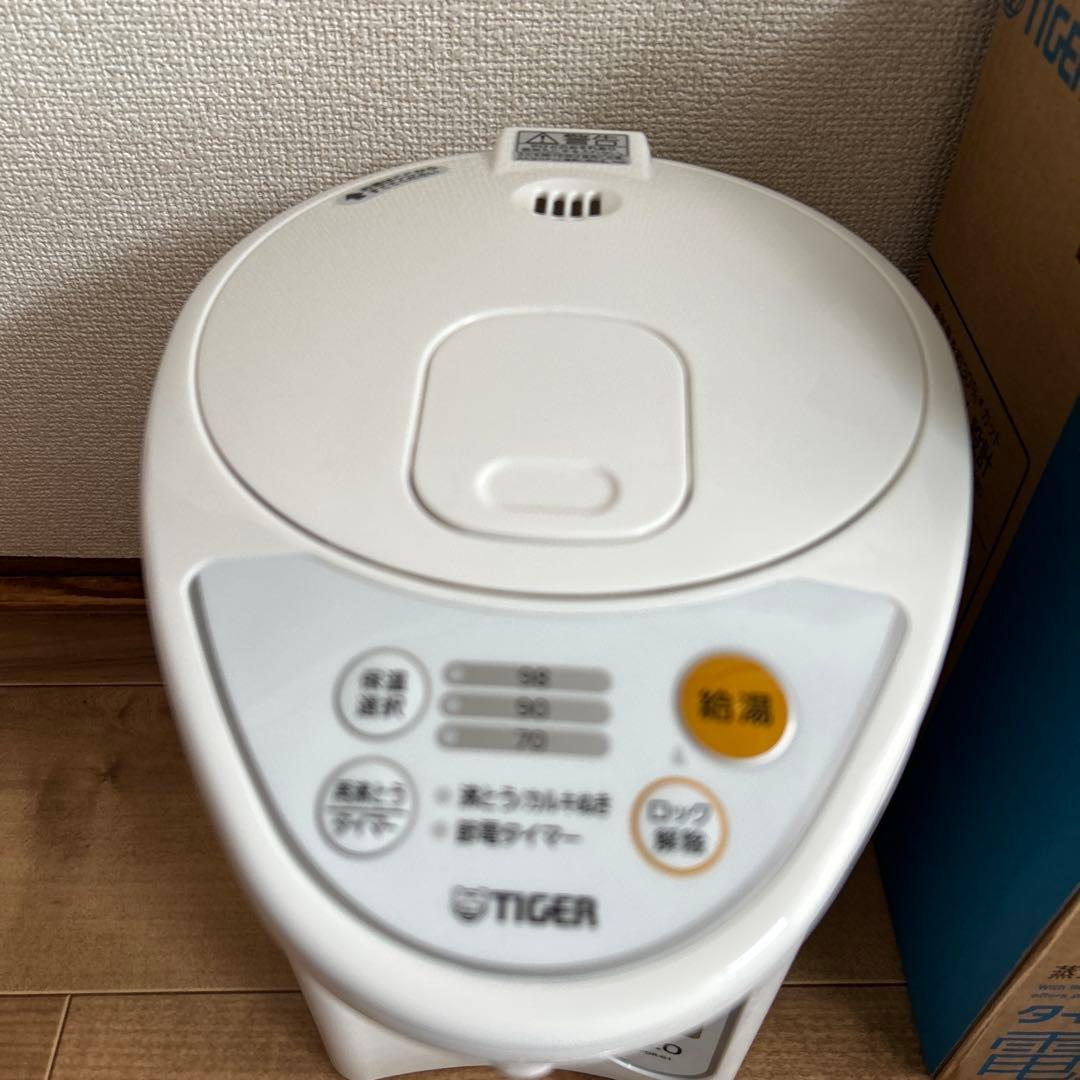 TIGER 電気ポット 3.0L ホワイト