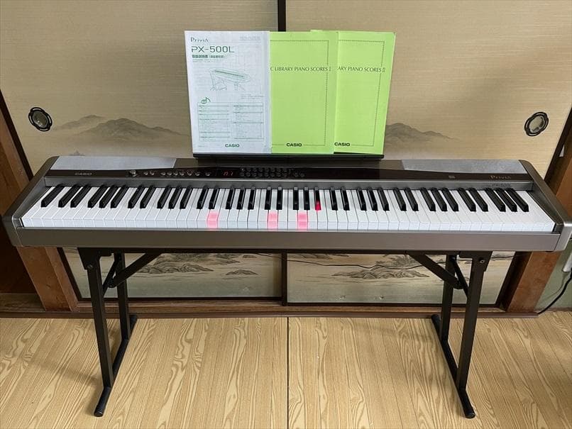 【横浜近辺手渡し】電子ピアノ CASIO PX-500L 付属品、純正品等一式