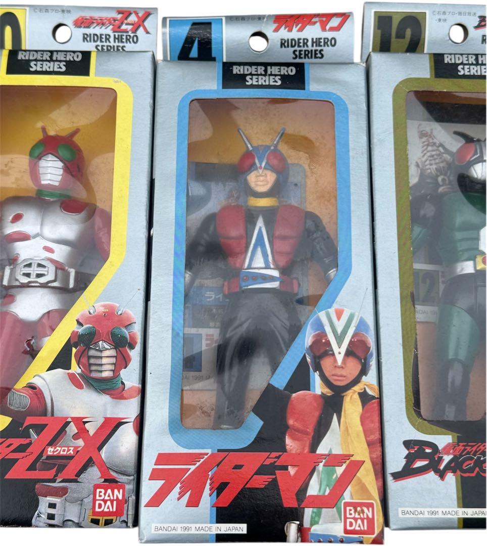 け*ん様 【廃盤】1991年製昭和仮面ライダーソフビ5体