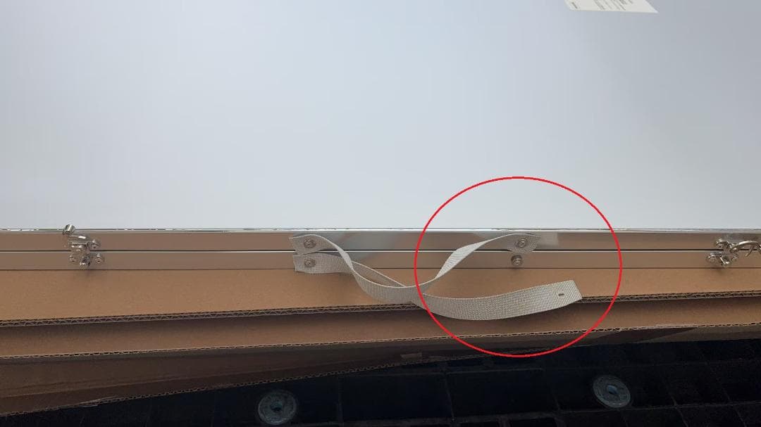 【中古】ダンス鏡 折り畳み 割れない鏡 160cmx100cmx2枚 銀色25番