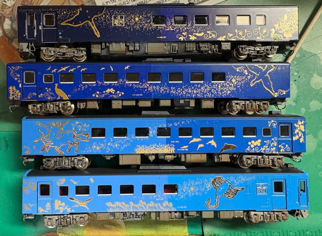 JR キハ141系旅客車(SL銀河用客車)セット(加工品)