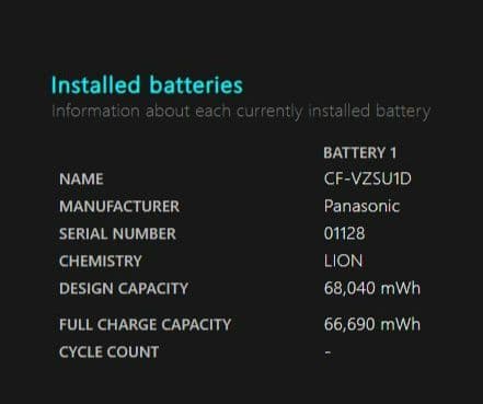 Panasonic CF-VZSU1DJS バッテリーパック L