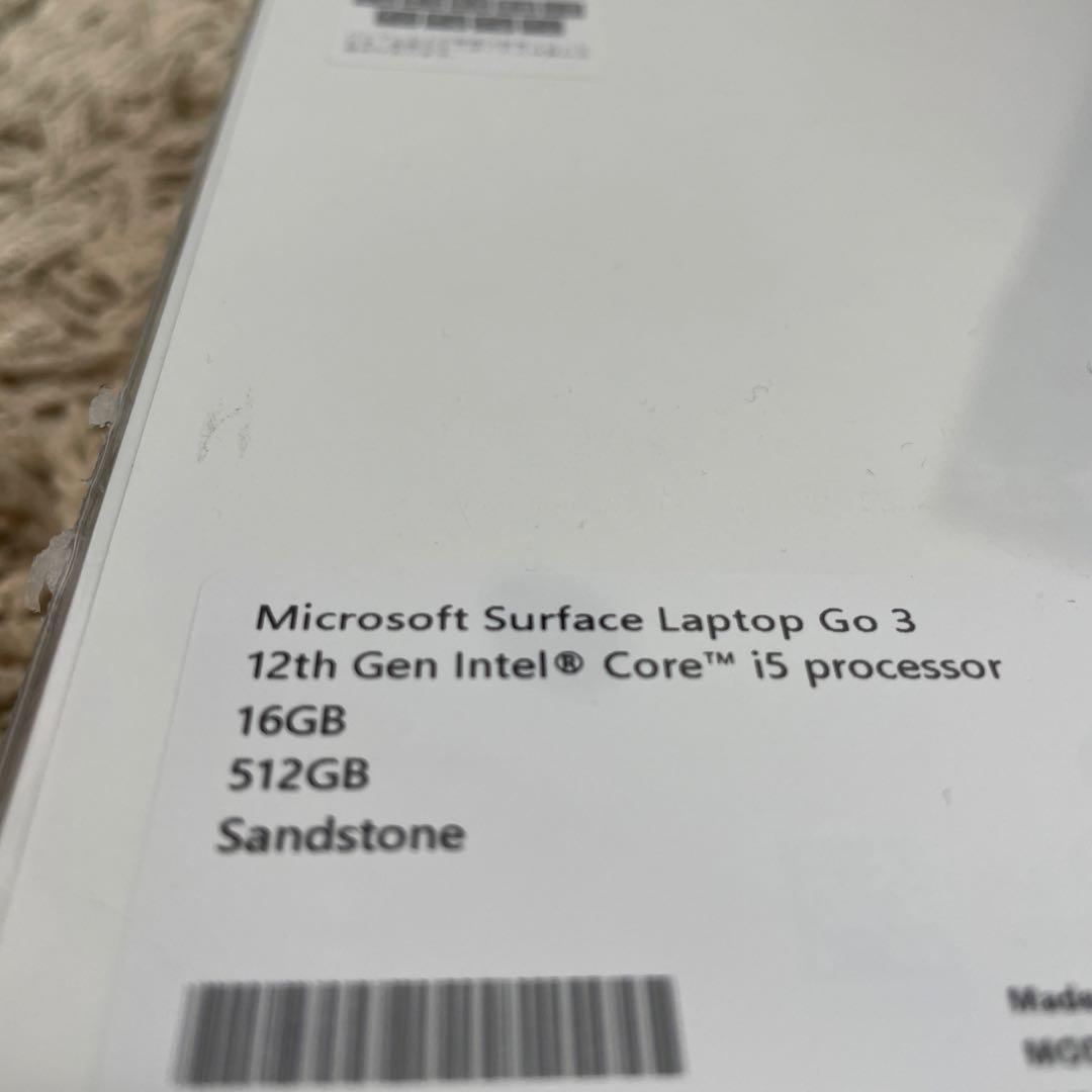 【新品未開封】Surface Laptop Go 3 512GB