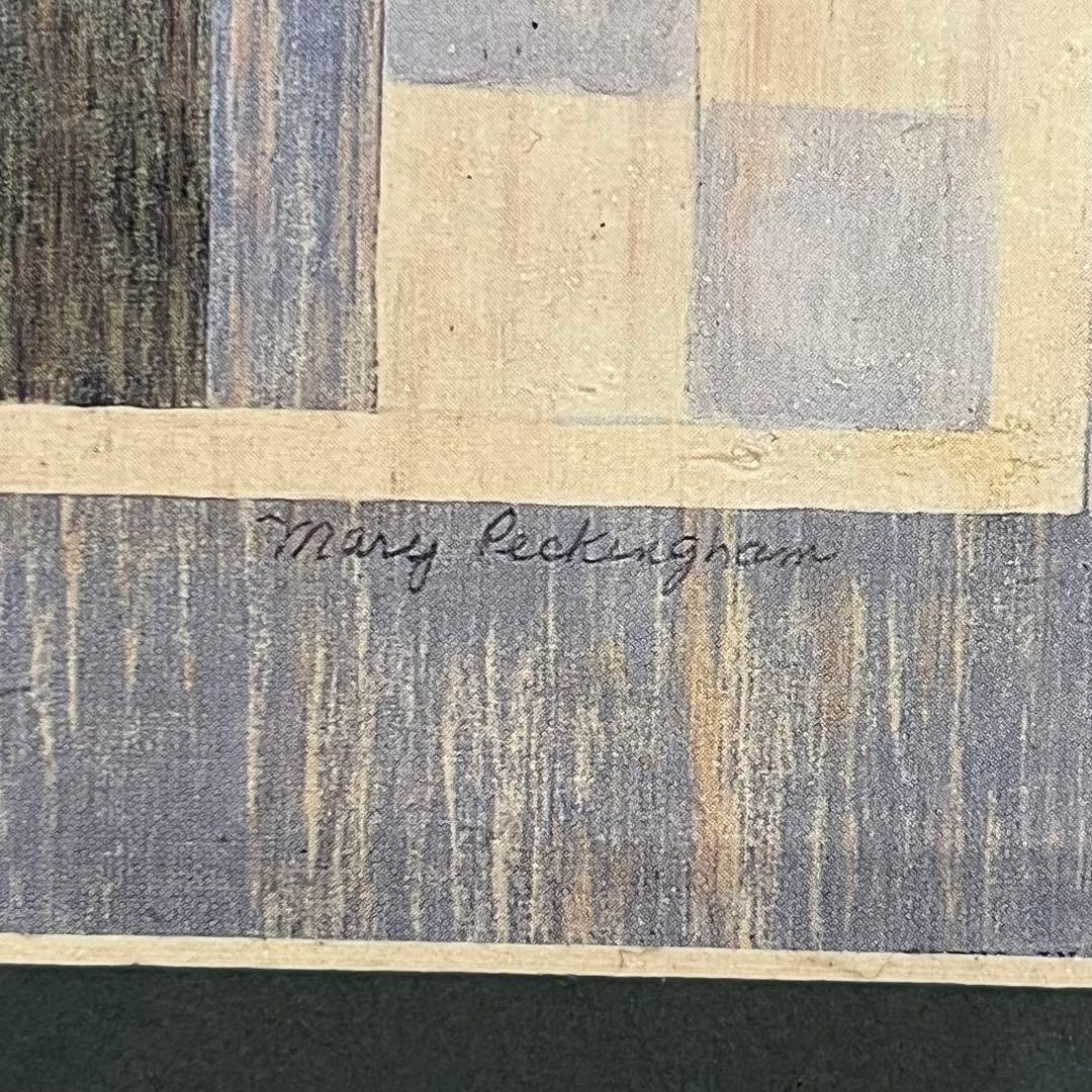 【アンティーク】額装 額縁 ブタ 牛柄 鶏 動物画 アート 美術品 古道具