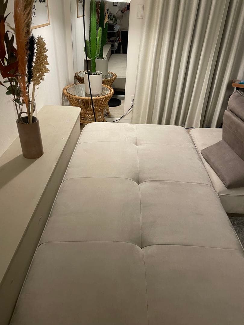 引越しセール中@Meg アルフレードソファ&オットマン&背もたれ2個