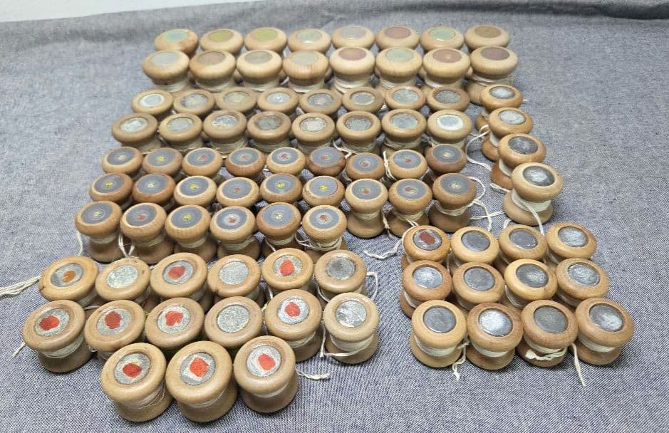 組紐　組み玉　組玉　おもり玉　組紐糸玉　組紐台　合計87個