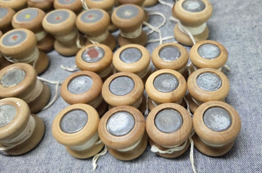 組紐　組み玉　組玉　おもり玉　組紐糸玉　組紐台　合計87個