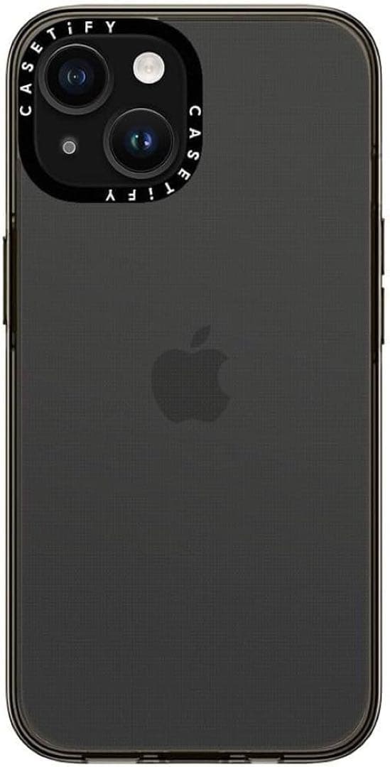 CASETiFY コンパクト iPhone 15 ケース クリアブラック 正規