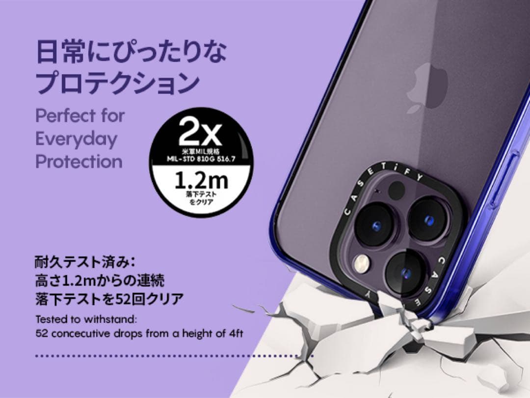 CASETiFY コンパクト iPhone 15 ケース クリアブラック 正規