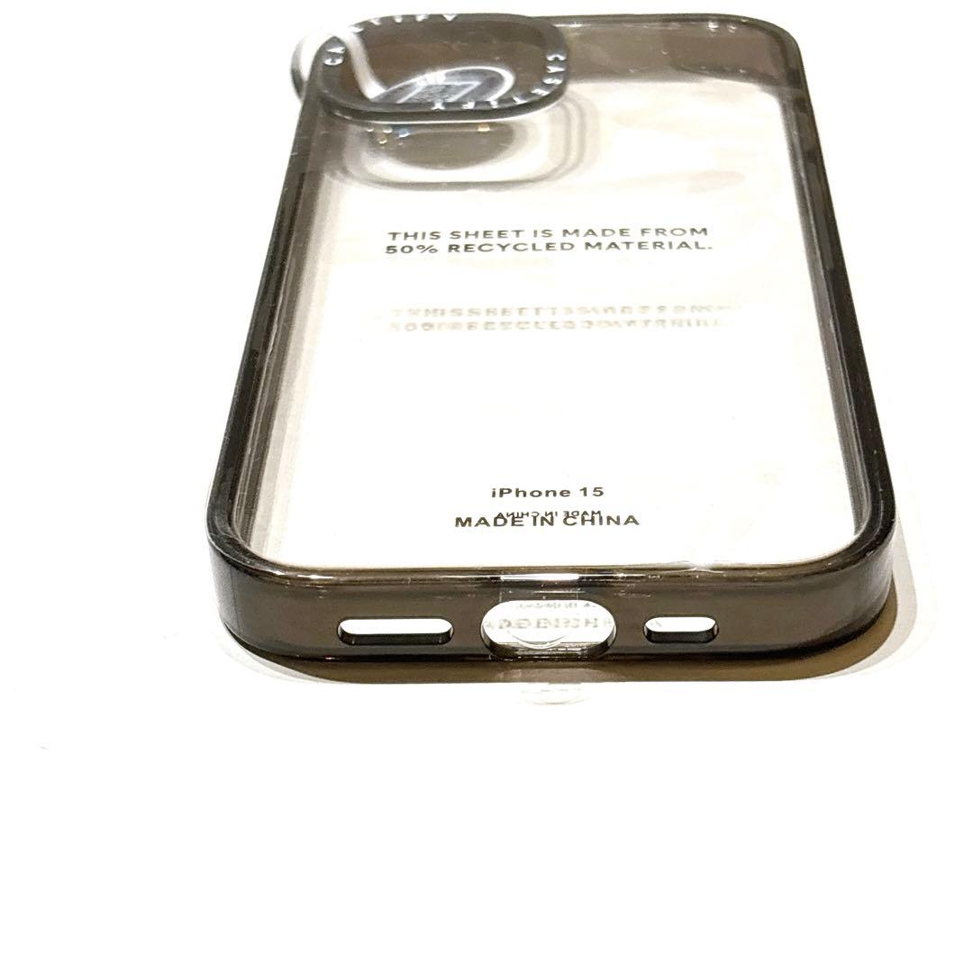 CASETiFY コンパクト iPhone 15 ケース クリアブラック 正規