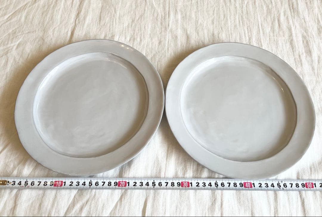 美濃焼 日本製 TAMAKI カラン リムプレート26 2枚セット