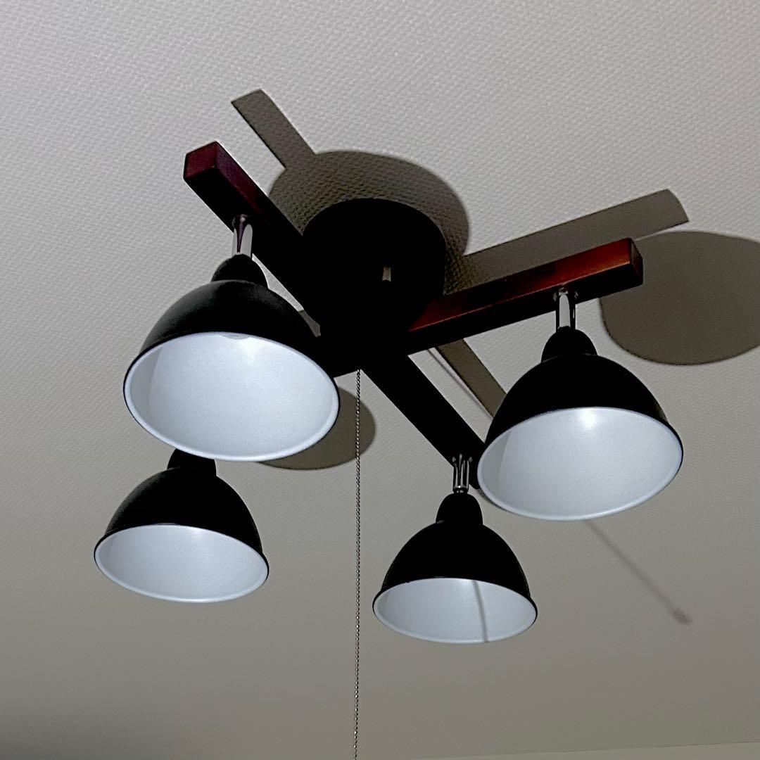 シーリングライト スポットライト 4灯 おしゃれ 照明 リビング シンプル