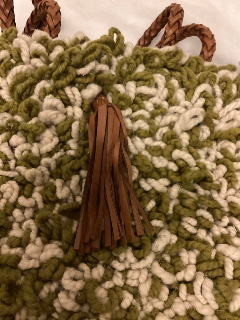 美品　En Shalla エンシャーラ　ラグ　ボアバッグ　モロッコ　LONDON