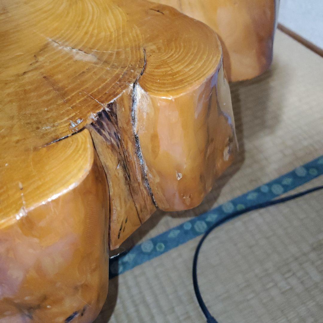 【希少品】榧の木 輪切り 座卓 テーブル ちゃぶ台 年代物【一点物】