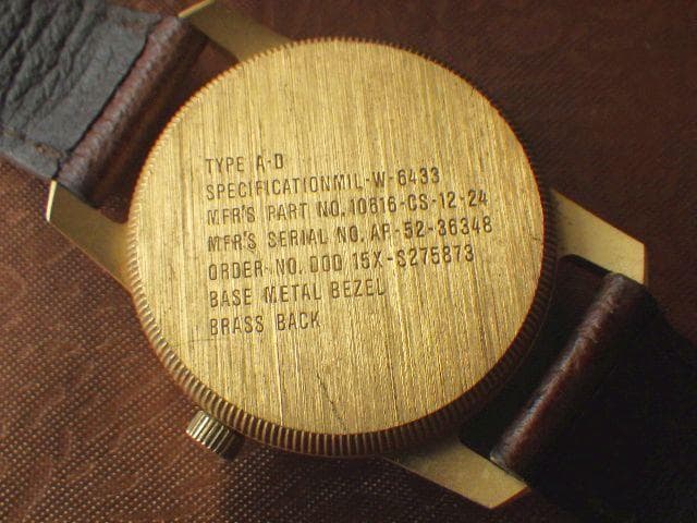 1980年代 アメリカ軍Type A-D 黒文字盤 ヴィンテージミリタリー腕時計