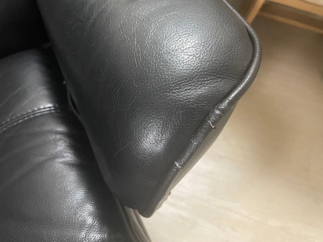 ニトリ本革1人がけソファー※福岡県内または佐賀市・鳥栖市　限定