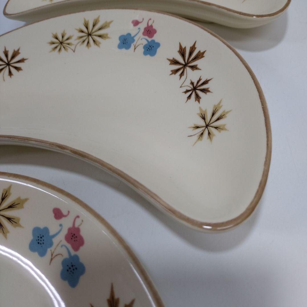 FRANCISCAN/フランシスカン　三日月プレート　　3枚セット　USA　美品