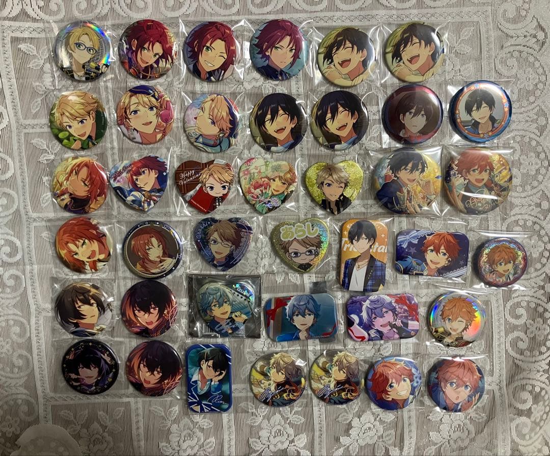 あんスタ 缶バッジ 乱凪砂 巴日和 鳴上嵐 天城燐音　天城一彩 朔間凛月