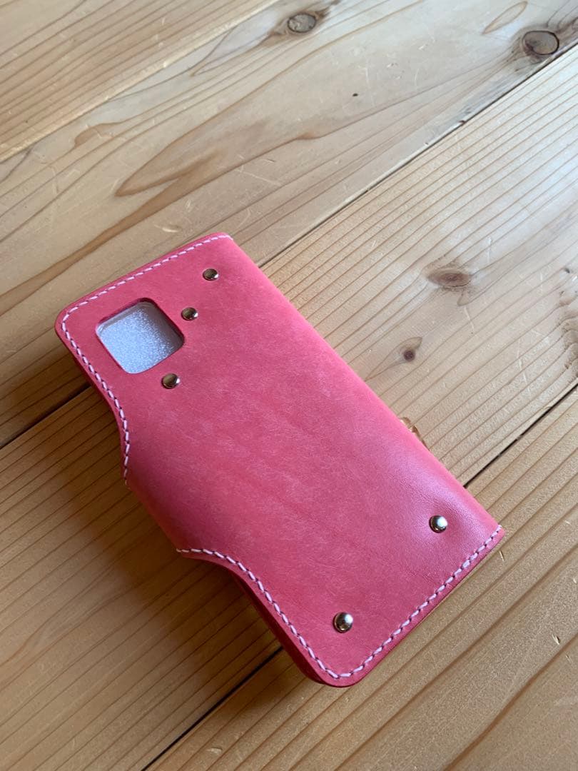 【オーダーメイド】マヤショルダー　スマホケース　手縫い　キャンモア