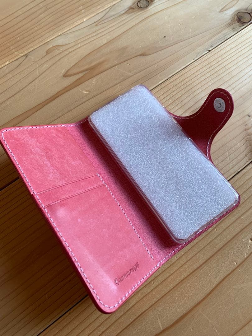 【オーダーメイド】マヤショルダー　スマホケース　手縫い　キャンモア