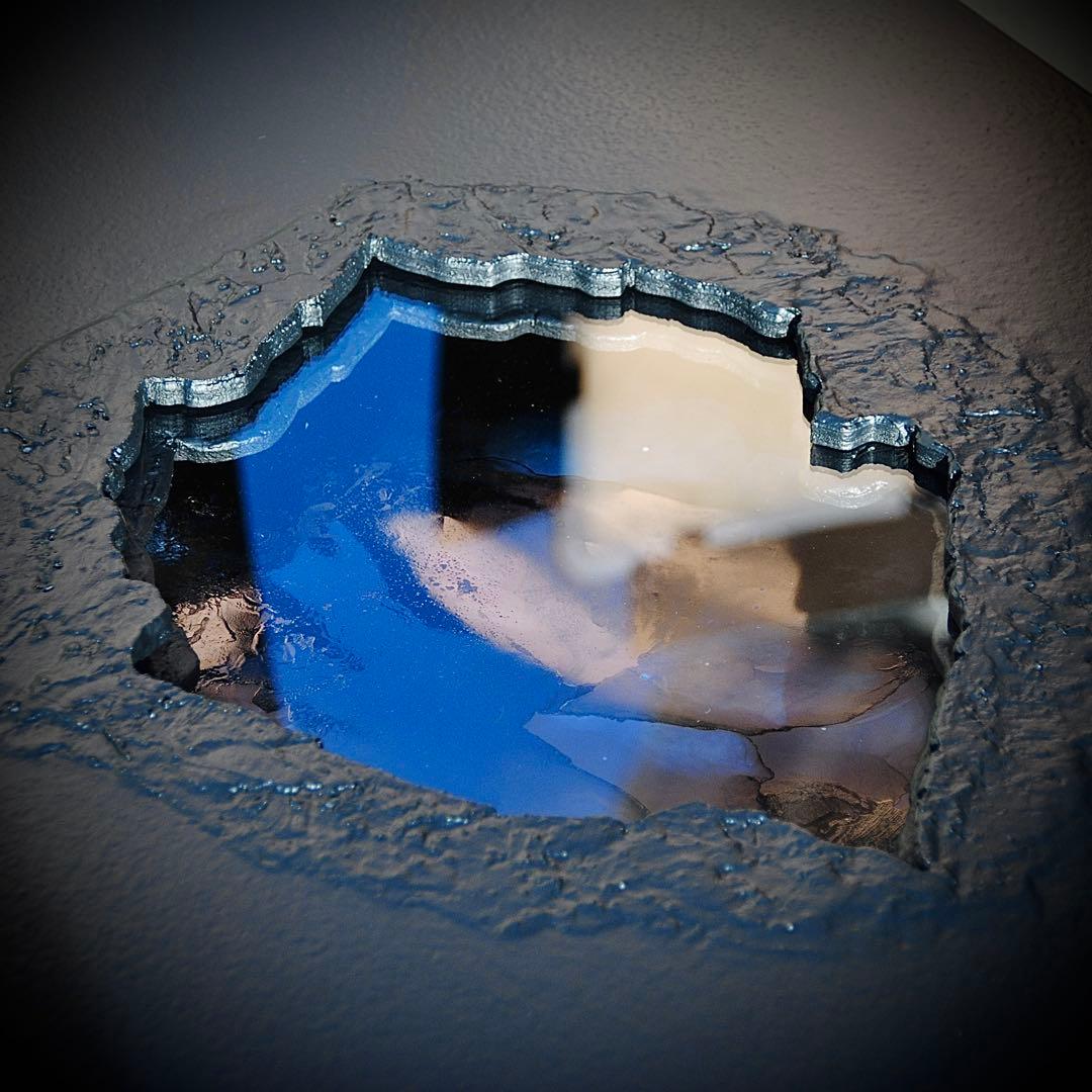 壁掛け照明　深海　60×45cm ABYSS 一点物インテリア　空間標本　モダン